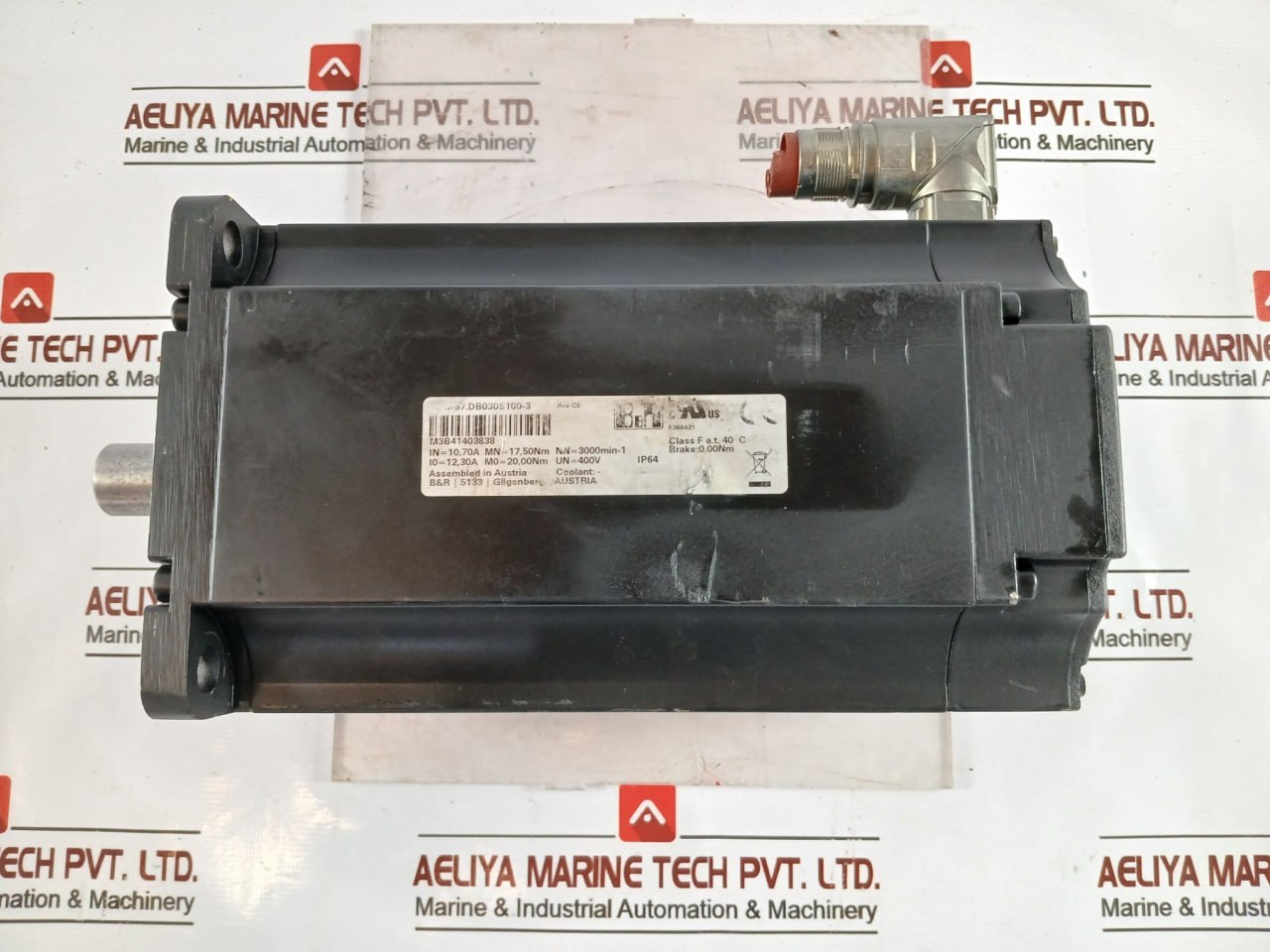 B&amp;R 8Lsa57.Db030S100-3 Synchronous Motor M3B41403838 Ip64 0.00Nm Rev C8