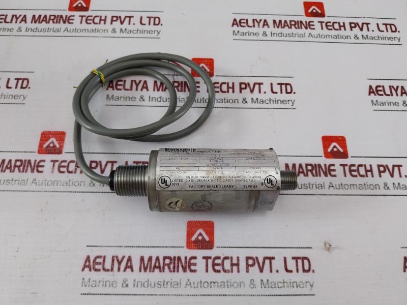 Barksdale 425X-08 Pressure Transducer 0-500 Psig 6-30 Vdc