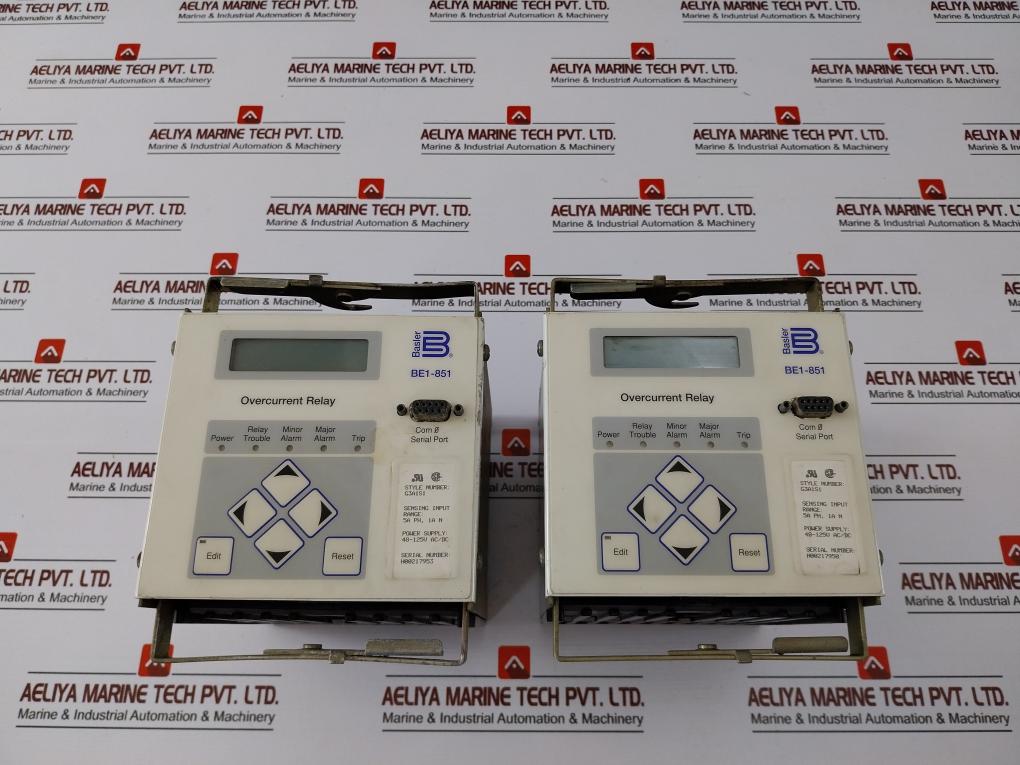Basler Be1-851 Overcurrent Relay 5A Ph, 1A N 48-125V Ac/Dc