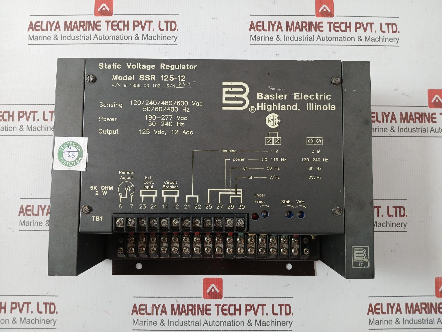 Basler Electric Ssr 125-12