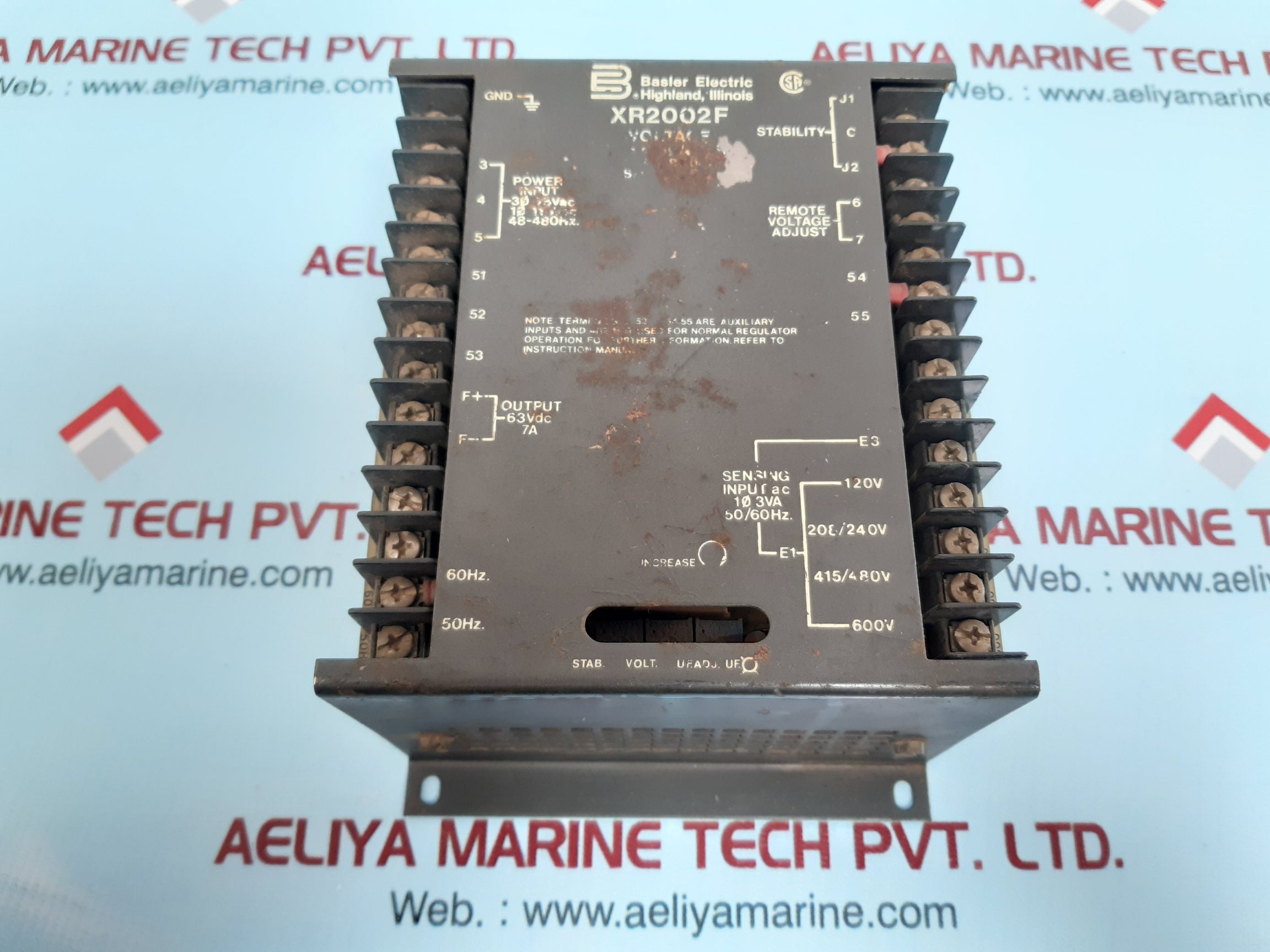 Basler Xr2002F Voltage Regulator 110Vac 48-480Hz