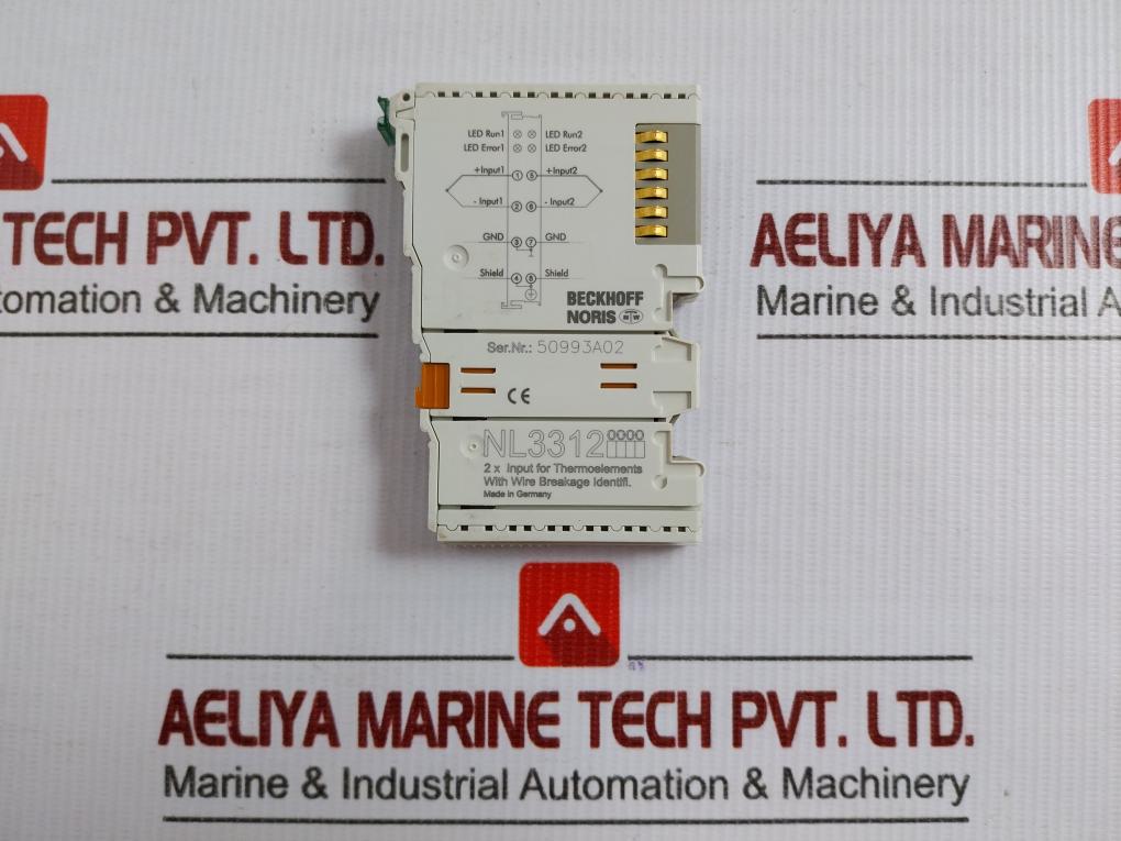 2 - Ch. Input Module For Thermoelements W/ Wire Breakage Nl3312 Beckhoff