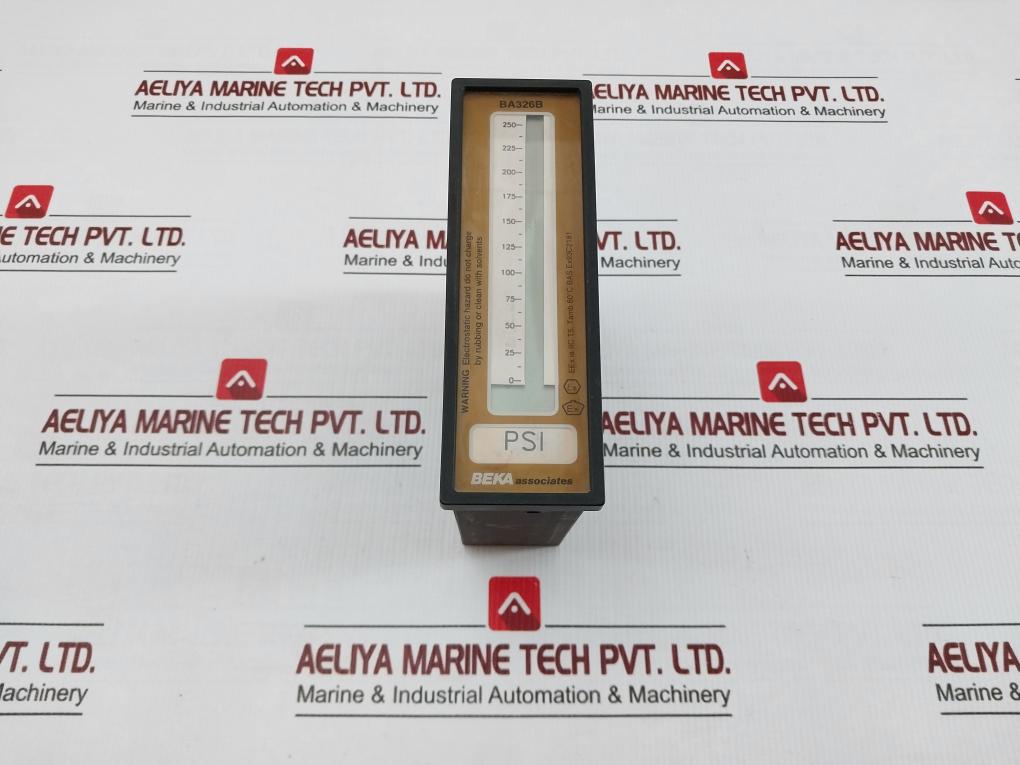 Beka Associates Combined Indicator 4/20ma 40v 000 To 250 Psi Ba326b