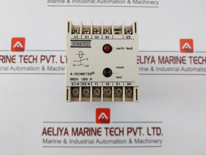 By Bender  Part No. Ireh 150 P, A-Isometer Insulation Monitoring Device In Used Condition