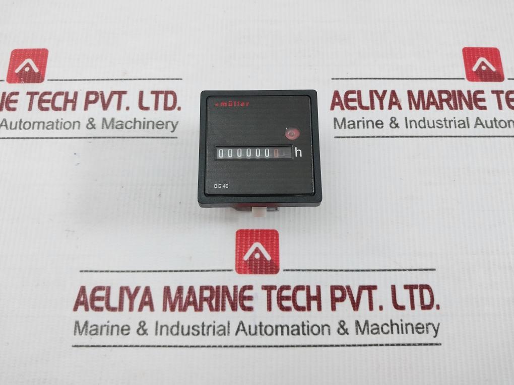 Bg40.X7 Elapsed Time Counter By Muller 100-300v Dc