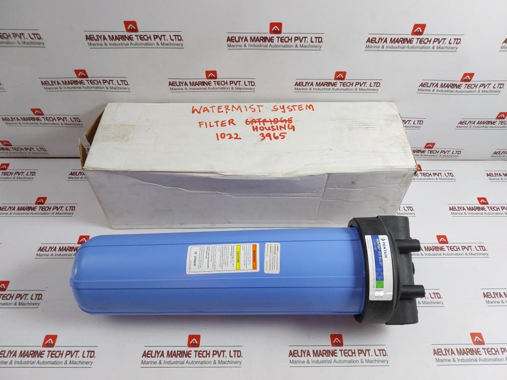 Big Blue Filter Housing With Pressure Relief 20’’ Opaque Pentair 30-90 Psi