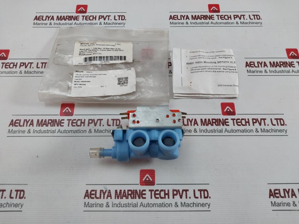Bk-22496 98 Brand in Maytag Water Inlet Valve 120V