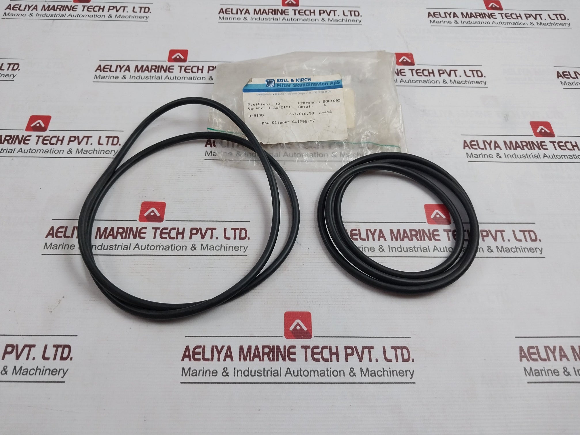 Boll &amp; Kirch 3040151 Bow Clipper O-ring Gasket Clip96-57 S061095