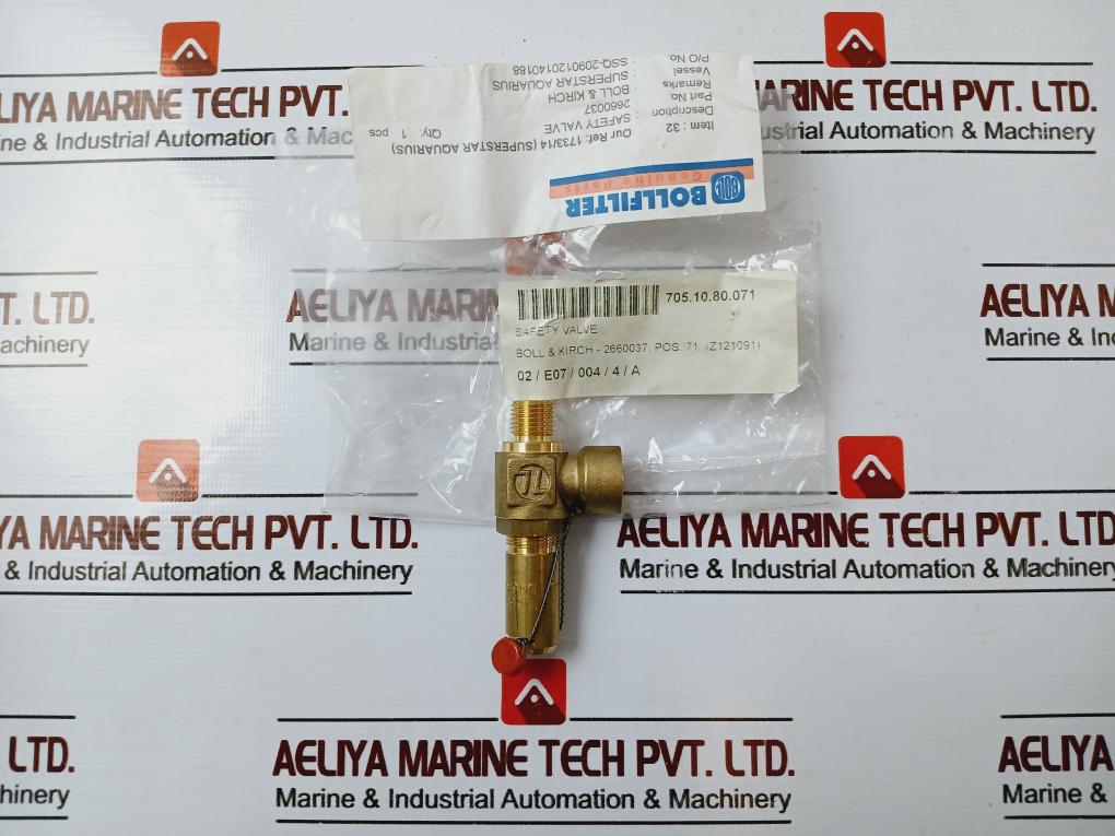 Bollfilter 2660037 Safety Valve 3006-4.0 Bar Dn 6-g 1/4" 