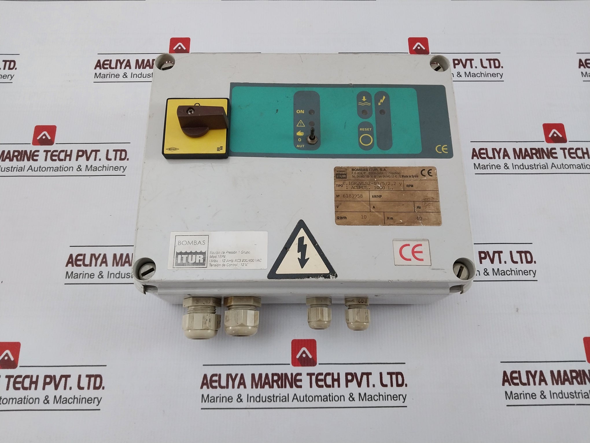 Bombas V1N Pressure Pump Control Unit 1Ep4 12Amp Ac3 - 230/400Vac 8Kw 50/60 Hz