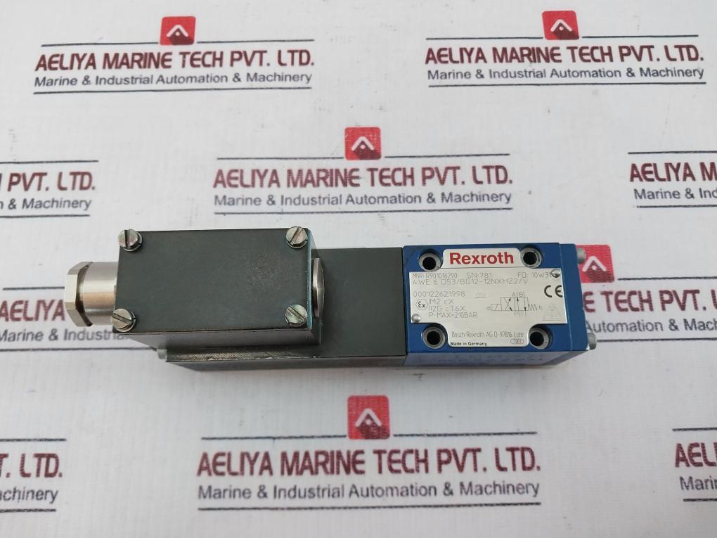 Bosch Rexroth 4We6D53/Eg12-12Nxhz2/V Solenoid Valve Assembly 12Vdc 