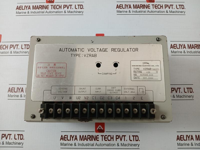 Brand In Nishishiba 450v Automatic Voltage Regulator Vzrab-4a(P)