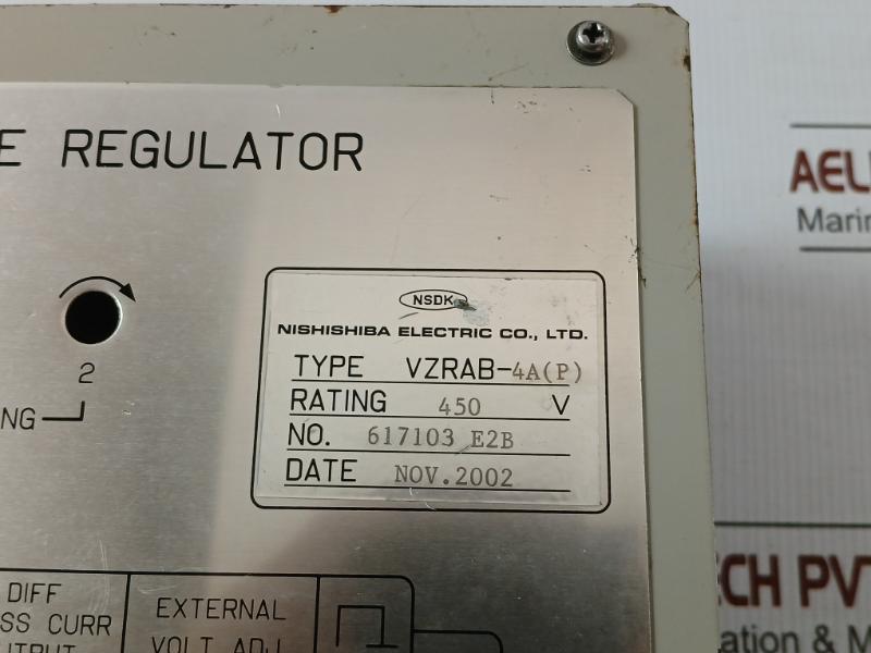 Brand In Nishishiba 450v Automatic Voltage Regulator Vzrab-4a(P)