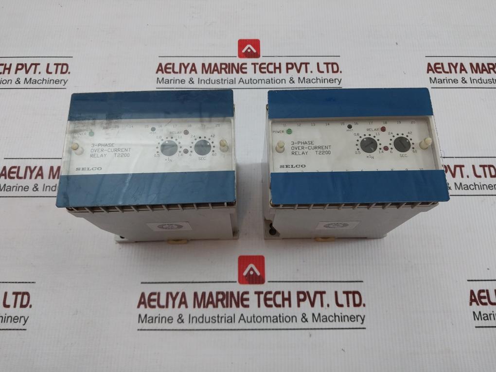 Brand In Selco Over-Current Relay 3-Phase 50-60 Hz T2200-46 - Used