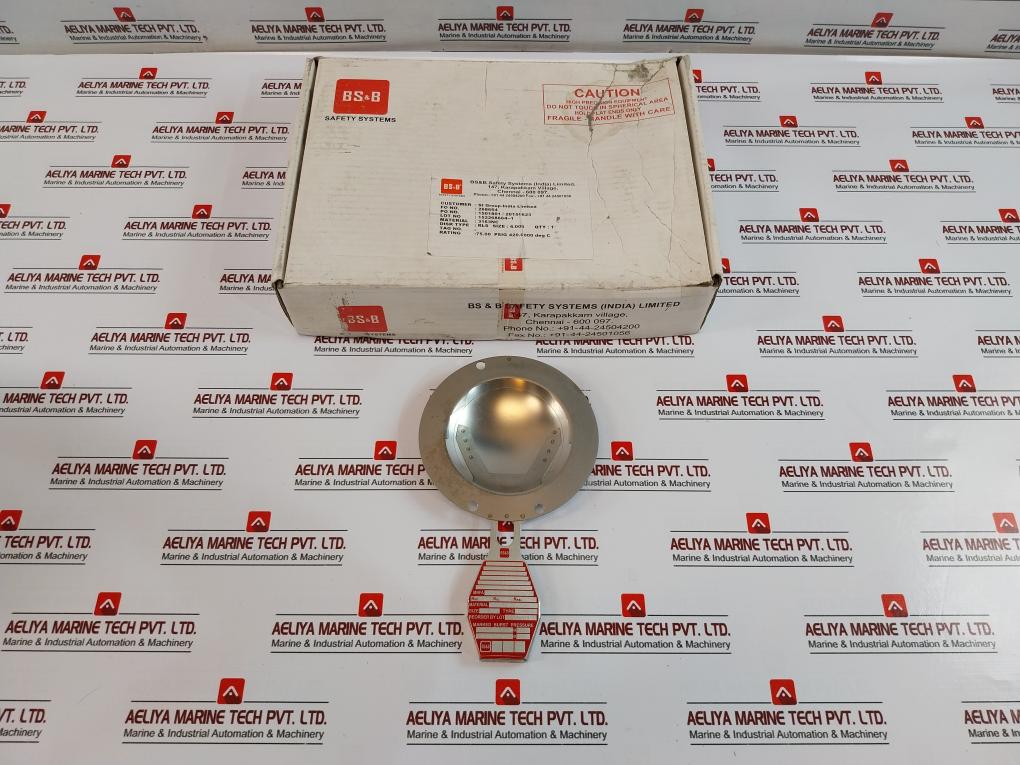 Bs&B Rls Reverse Buckling Rupture Disk Size 4 Vacuum Resistant