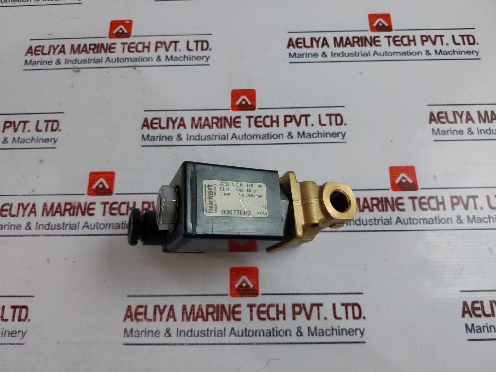 Burkert 0255 A 2.0 Fkm Ms Solenoid Valve 230V 50-60Hz