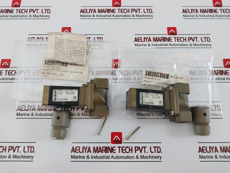 Burkert 0281 B 13,0 Nbr Ms Solenoid Valve 230V 50-60Hz 8W 062958B
