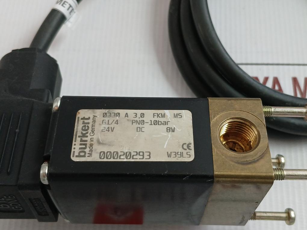 Burkert 0330 A 3,0 Fkm Ms