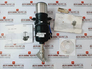 Burkert 2702 2/2-way Angle Seat Control Valve With 8692 Positioner 24V