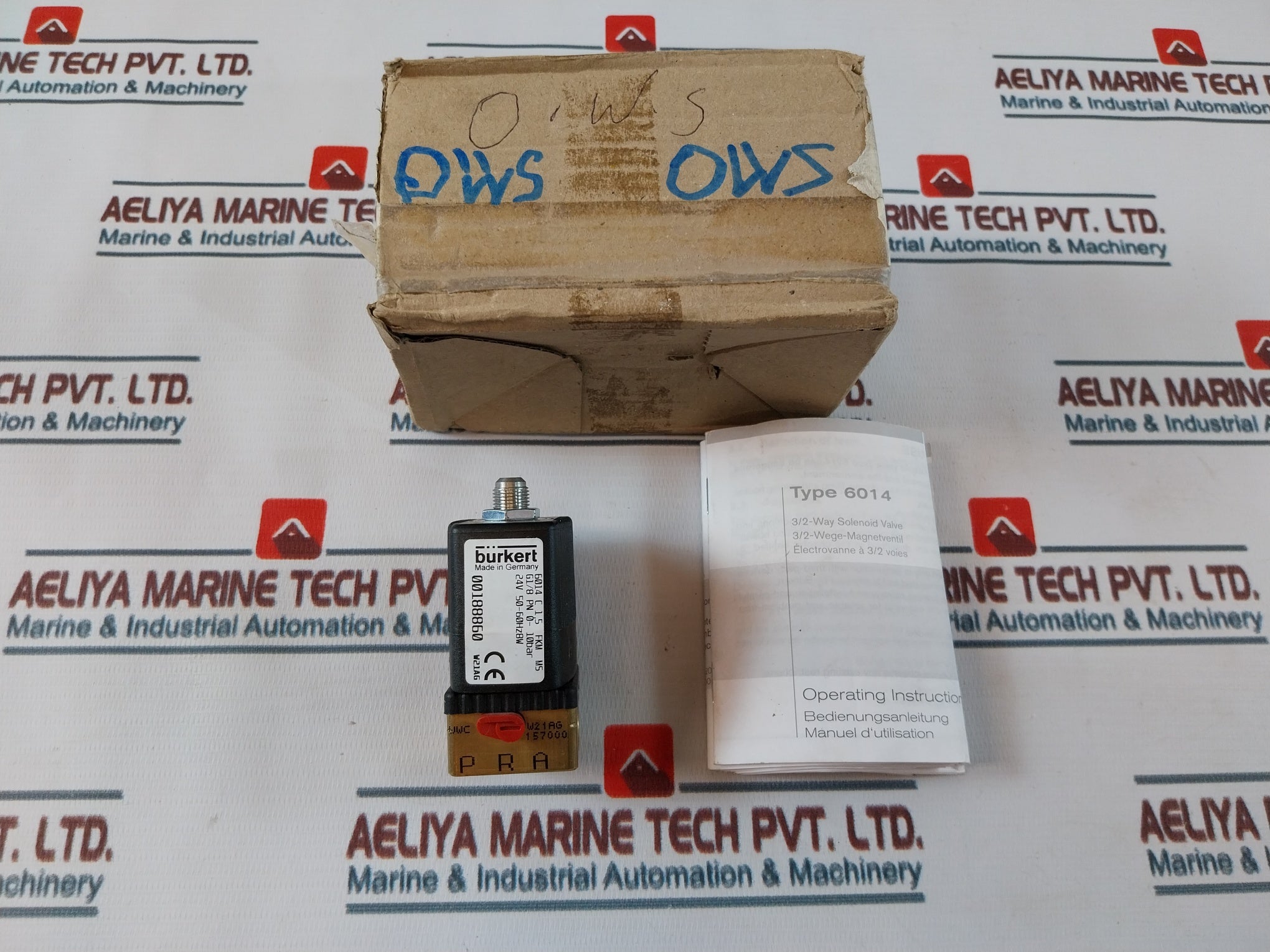 Burkert 6014 C 1,5 Fkm Ms Plunger Valve 3/2-way Direct-acting