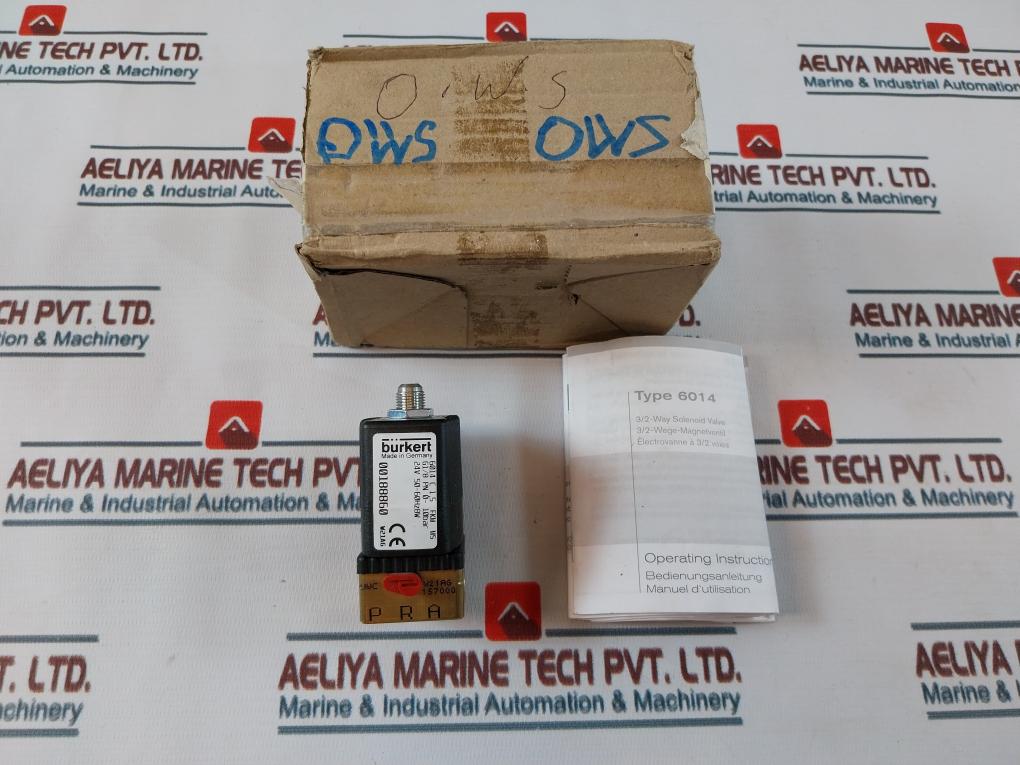 Burkert 6014 C 1,5 Fkm Ms Plunger Valve 3/2-way Direct-acting