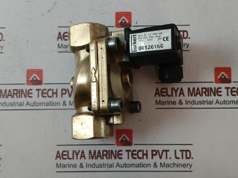 Burkert 6014 C 1,5 Fpm Ms Solenoid Valve 230V 50Hz 3W 00126160 125726 W26Ln
