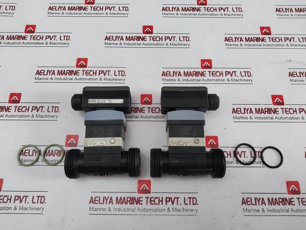 Burkert Se30/8030 Solenoid Valve With Flow Paddle Wheel Pp D25 Fkm Dn20