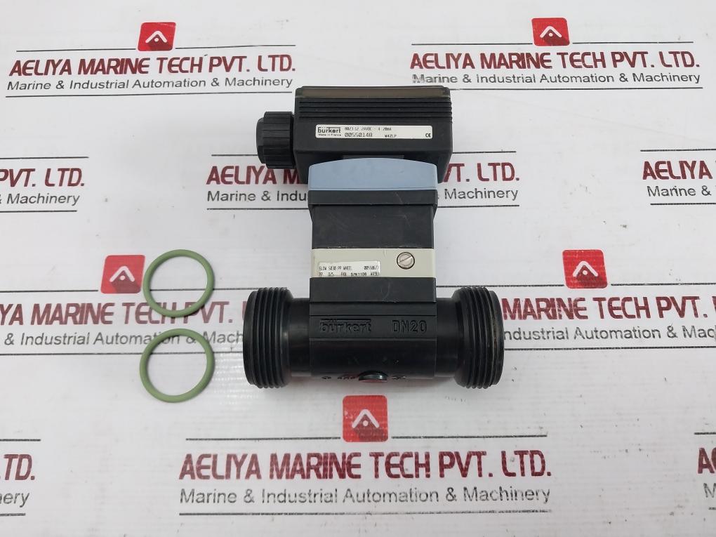 Burkert Se30/8030 Solenoid Valve With Flow Paddle Wheel Pp D25 Fkm Dn20