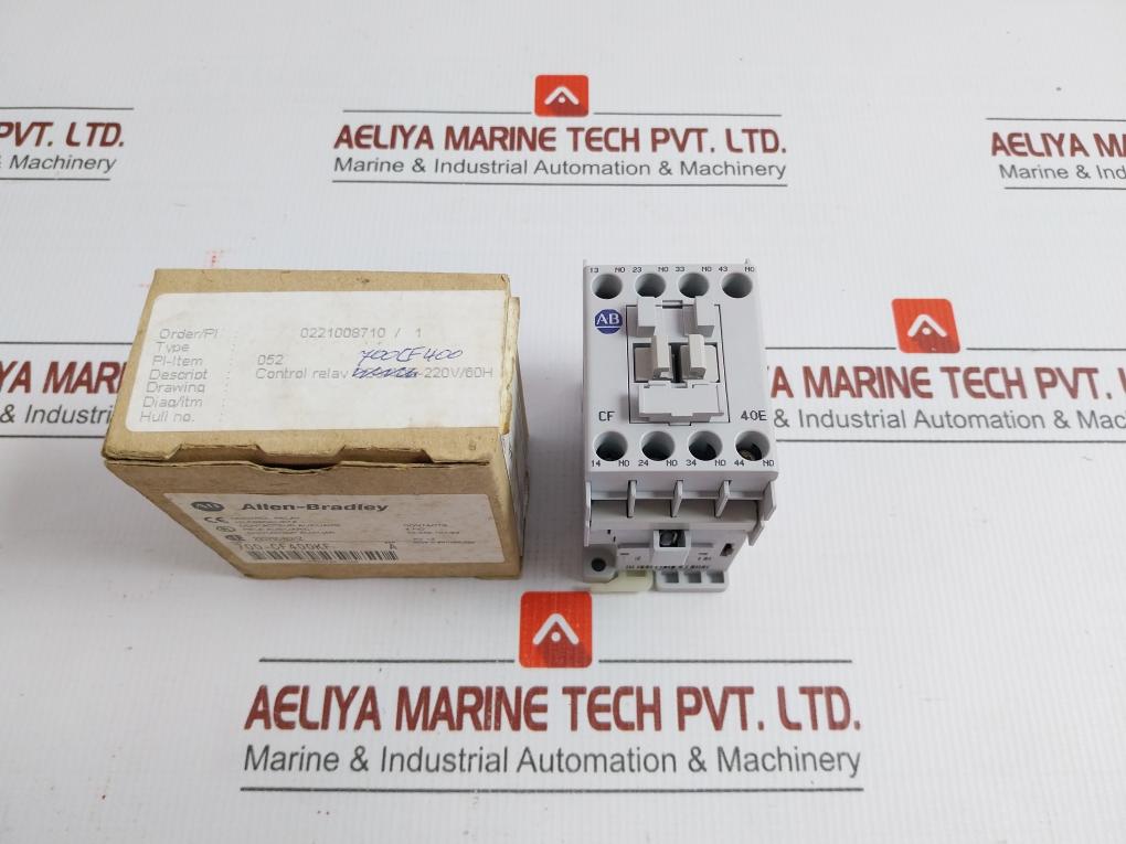 By Allen-Bradley 700-Cf400kf General Purpose Control Relay Allen-Bradley Ac-12 690v 25a In New Condition