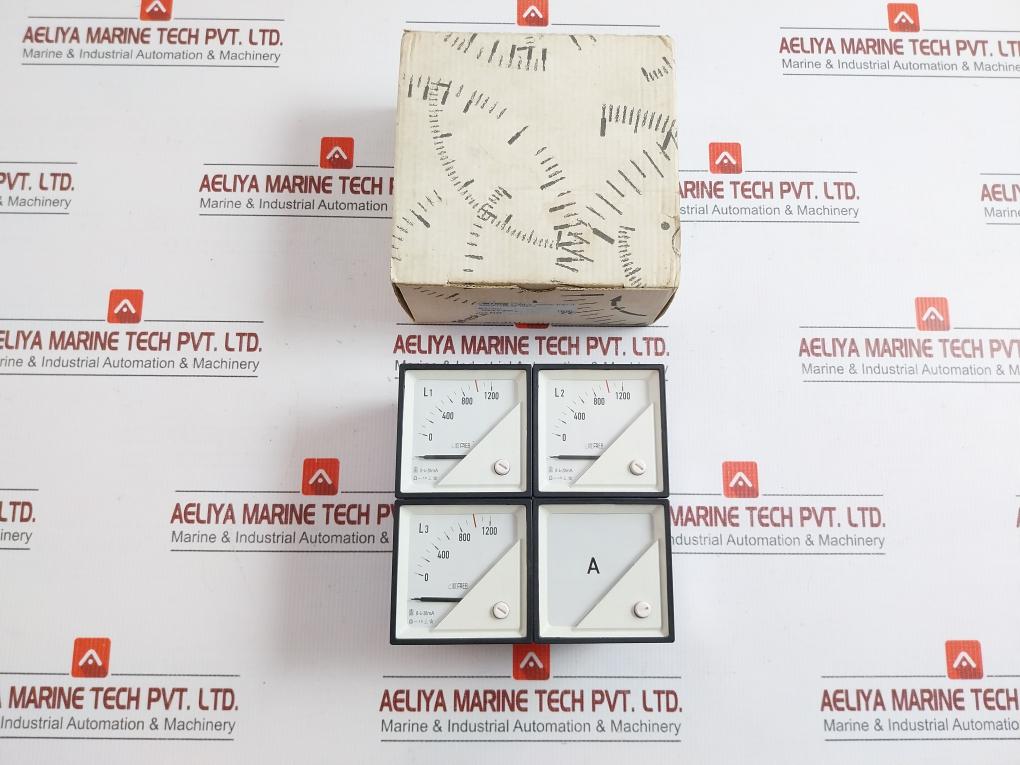 By Frer Analog Triple Scale Current Meter  0-1200a 0-4-20ma