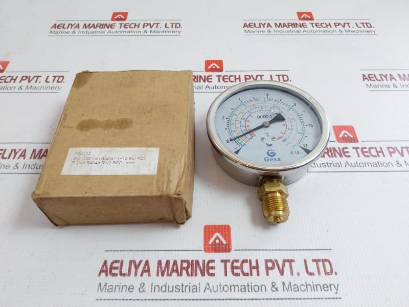 By Gesa Pressure Gauge -1 To 24 Bar -90 To 30˚C