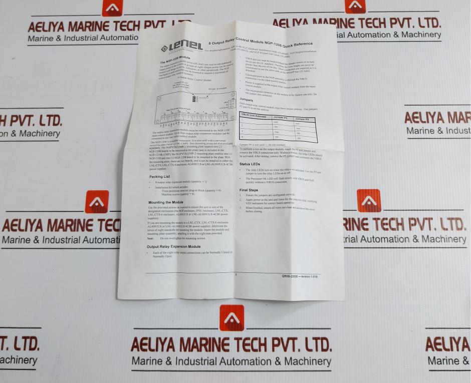 By Lenel Ngp-1208, 8-Output Relay Control Module