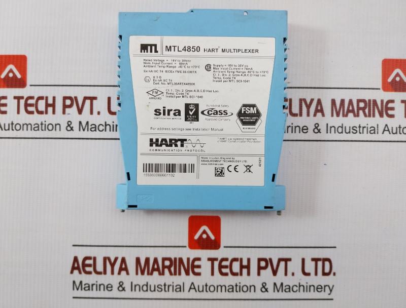 By Measurement Technology Hart Multiplexer 18v To 35vdc Part No. Mtl4850
