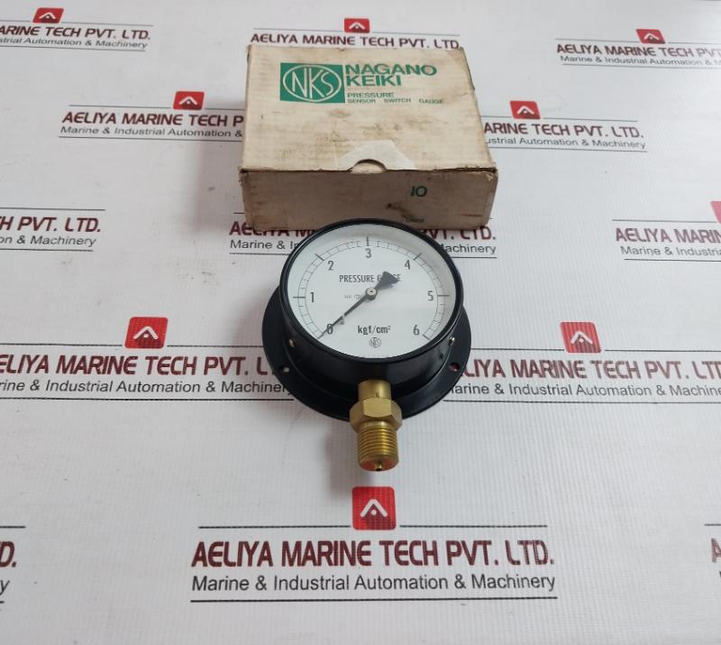 By Nagano Keiki Part No. Ae10-241 Pressure Sensor Switch Gauge 0 To 6 Kgf/Cm2
