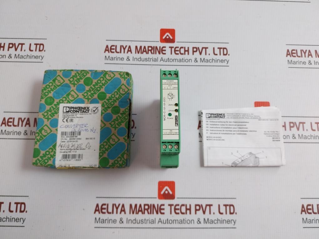 By Phoenix Contact Power- 18-30 Vdc Mcr-c-ui-ui-dci-nc Isolation Amplifier