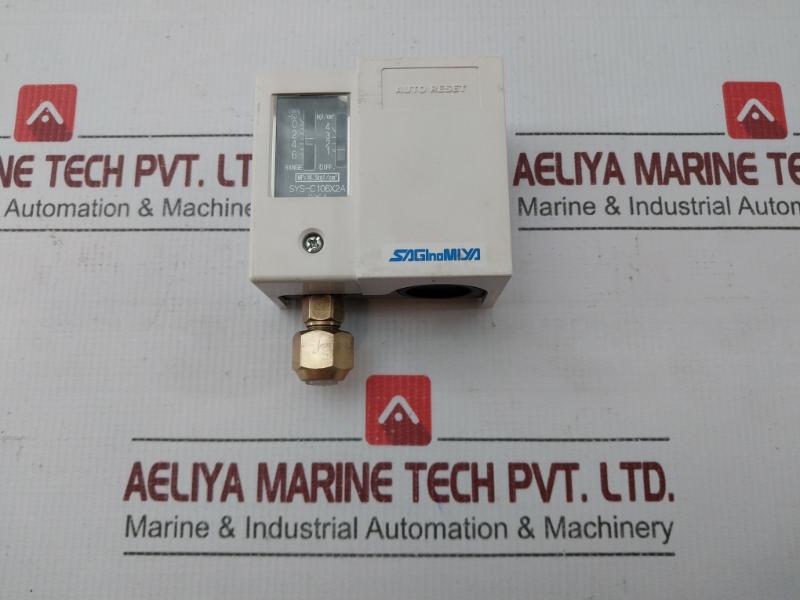 By Saginomiya Pressure Switch -50–6 Cmhg Sys-C106x2a