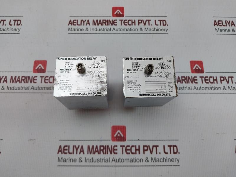 By Shinko kinzoku Spr 540 Rpm 162 Hz 8-15 Volt Speed Indicator Relay