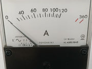 By Toyo Keiki Acf-8 Ac Ammeter 120a/5a - 180 Gm