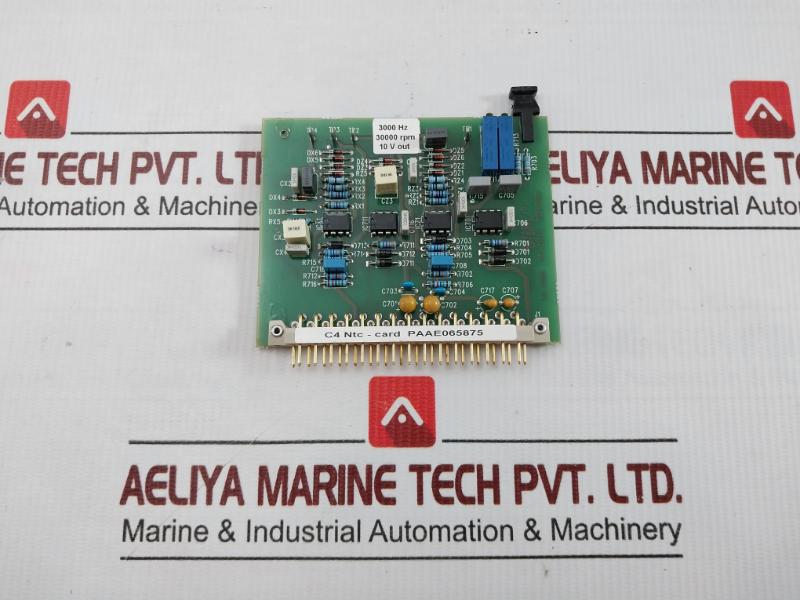 By Wartsila Ntc-Card 3000 Hz Part No Ppl 81824,  30000 Rpm 10 V Out