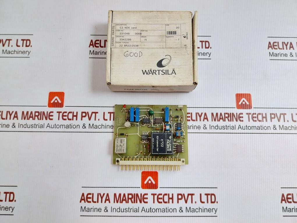 By Wartsila Speed Measurement Card Rev: 3 3v72h74  In 110 Gm