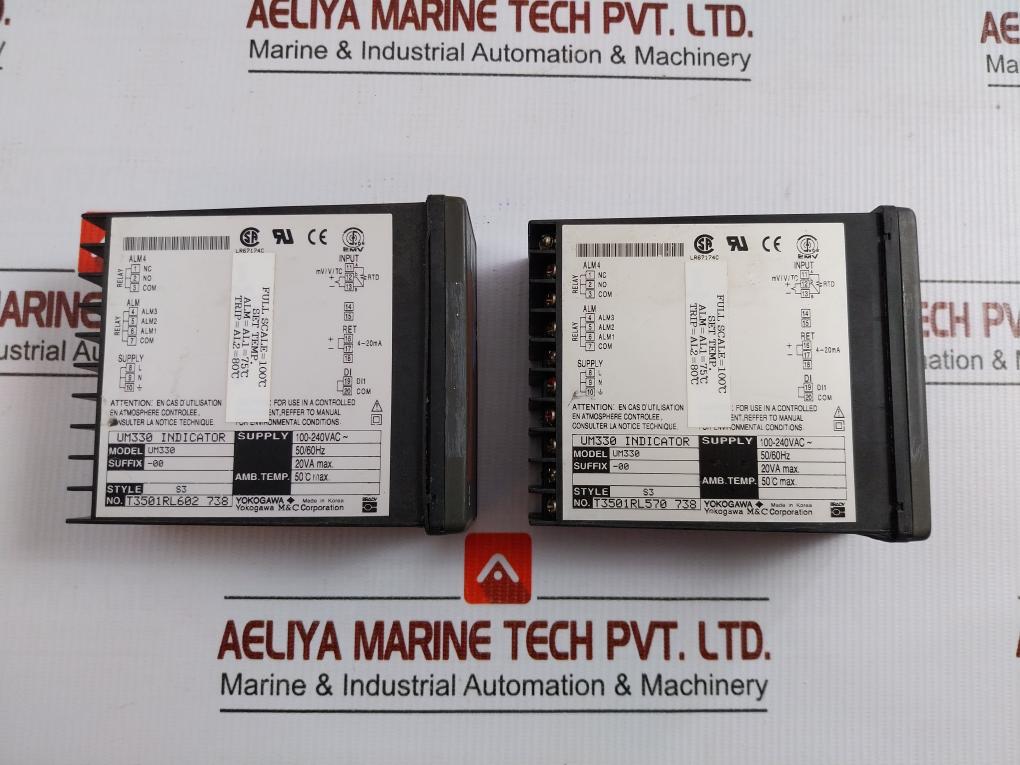 By Yokogawa 100-240vac-50/60hz Um330 Digital Indicator