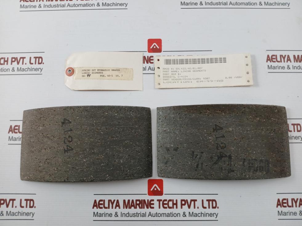 C-4124 Segments Brake Linings