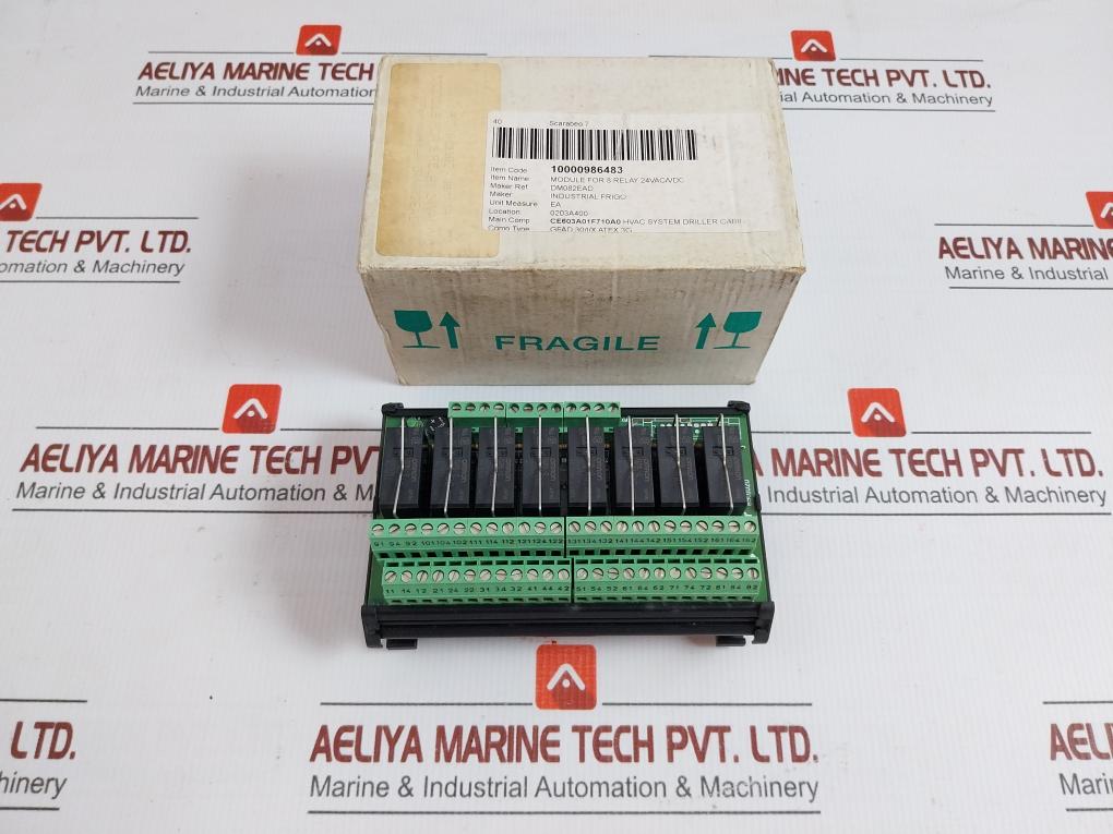 Xr082ead 8-Channel By Cabur Relay Module 24vac/Vdc