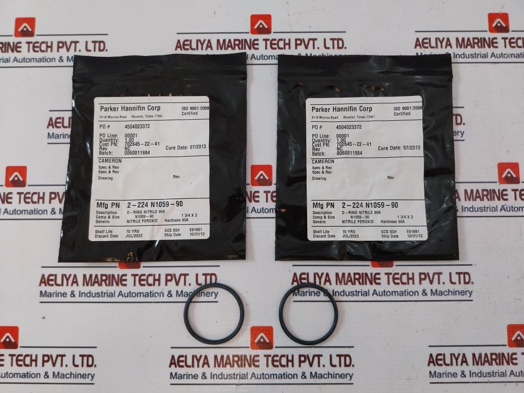 Cameron 2-224 N1059-90 O-ring Nitrile 90A Rev: Nc