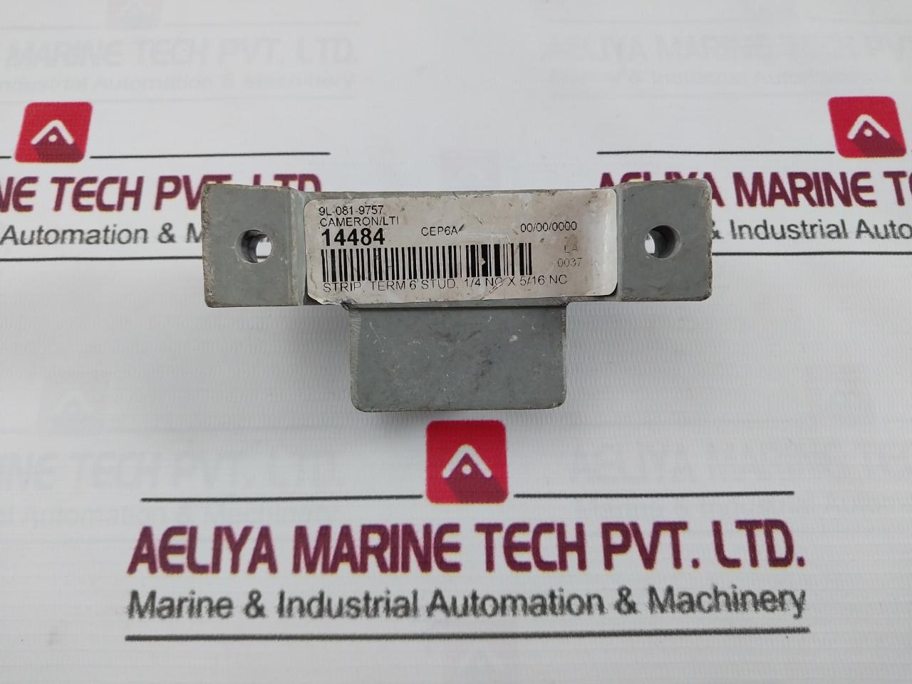 Cameron/Lti 9L-081-9757 Strip Term 6 Stud 1/4 Nc X 5/16 Nc