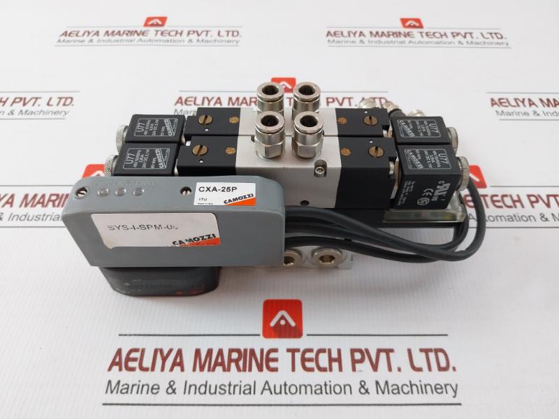 Pneumatic Solenoid Valve Island Part Number In 3p8-000-A-2b-U77 Camozzi  24vdc 3,1w 60°C