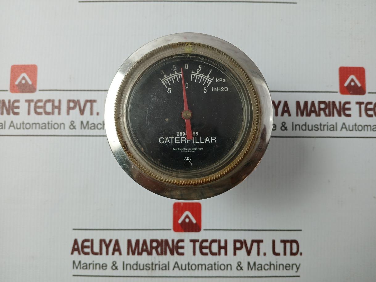 Caterpillar 289-9985 Beryllium Copper Diaphragm Brass Socket Pressure Gauge