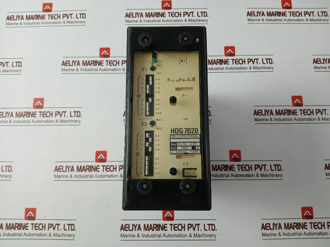 Cee Hdg7020 Frequency Relay 110V 63V 60Hz Sch 9887 B