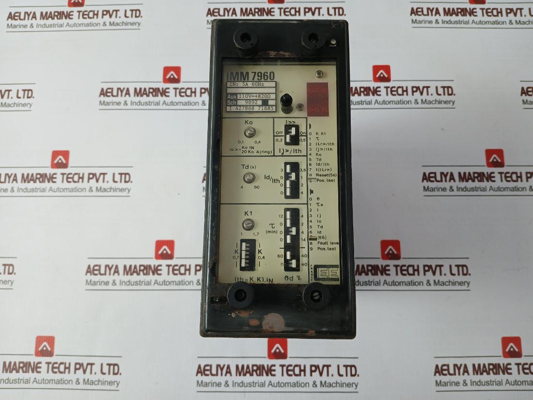 Cee Imm7960 Protection Relay 5A 60Hz Sch.9892