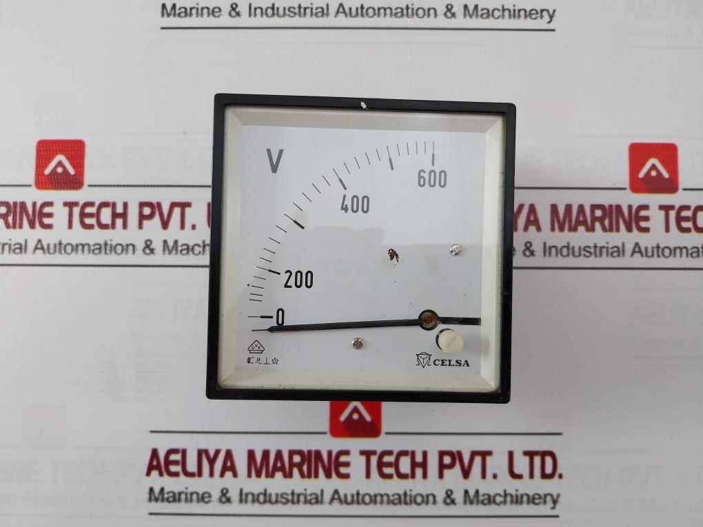 Celsa Voltmeter 0-600V.